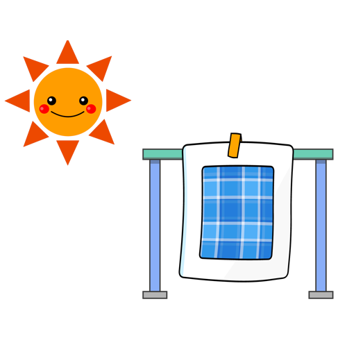 天日干しでは落ちない汚れ