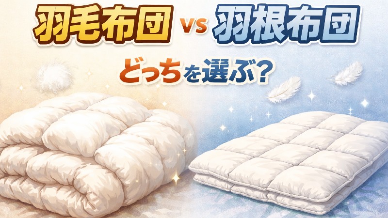 羽毛布団と羽根布団の違いを徹底比較